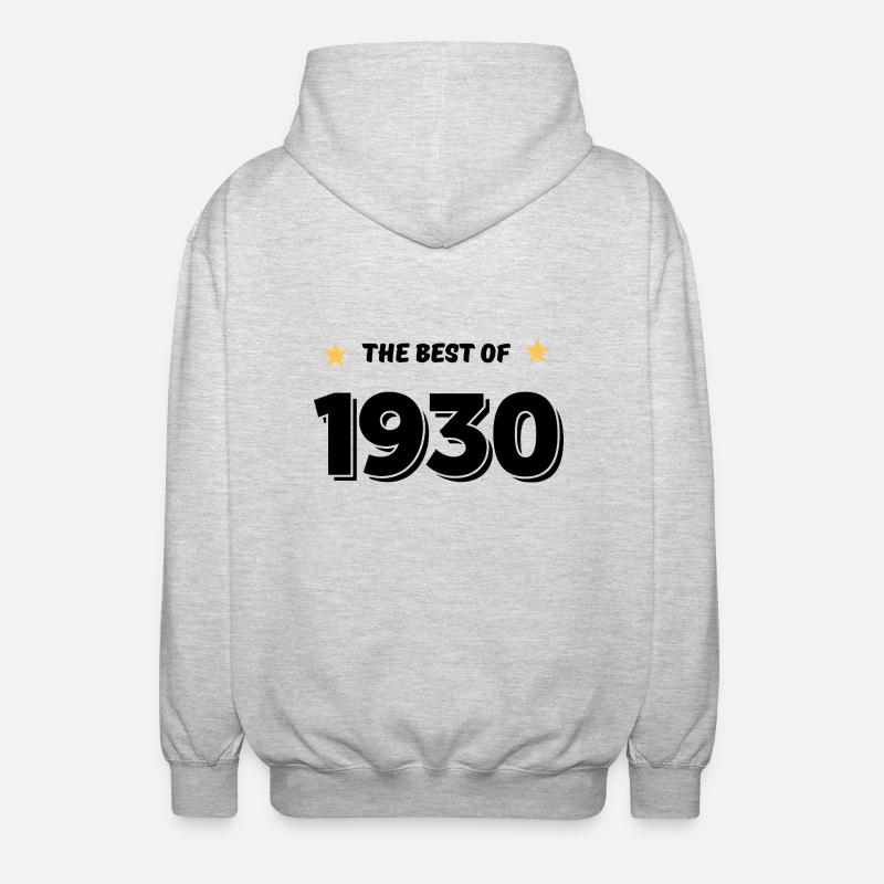 Das Beste von 1930 - Unisex Kapuzenjacke - Hellgrau meliert