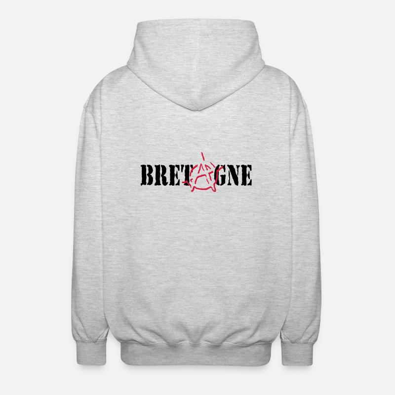 Anarchy Britannien - Unisex Kapuzenjacke - Hellgrau meliert