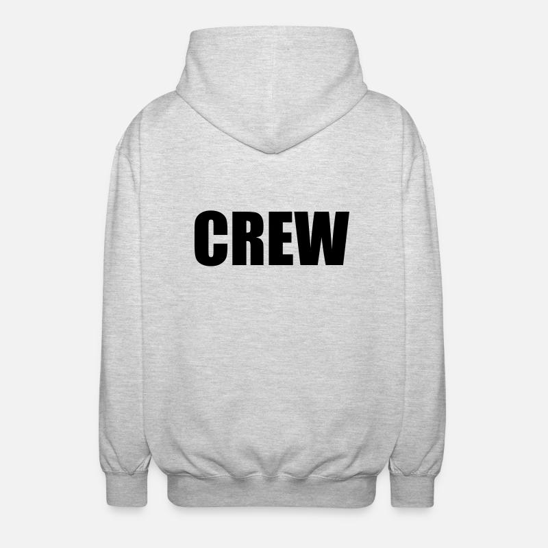 crew - Veste à capuche unisexe - gris clair chiné
