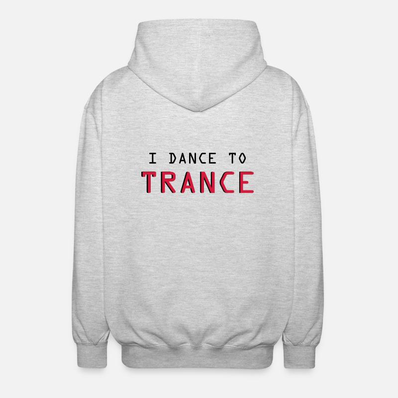 Trance - Unisex Kapuzenjacke - Hellgrau meliert