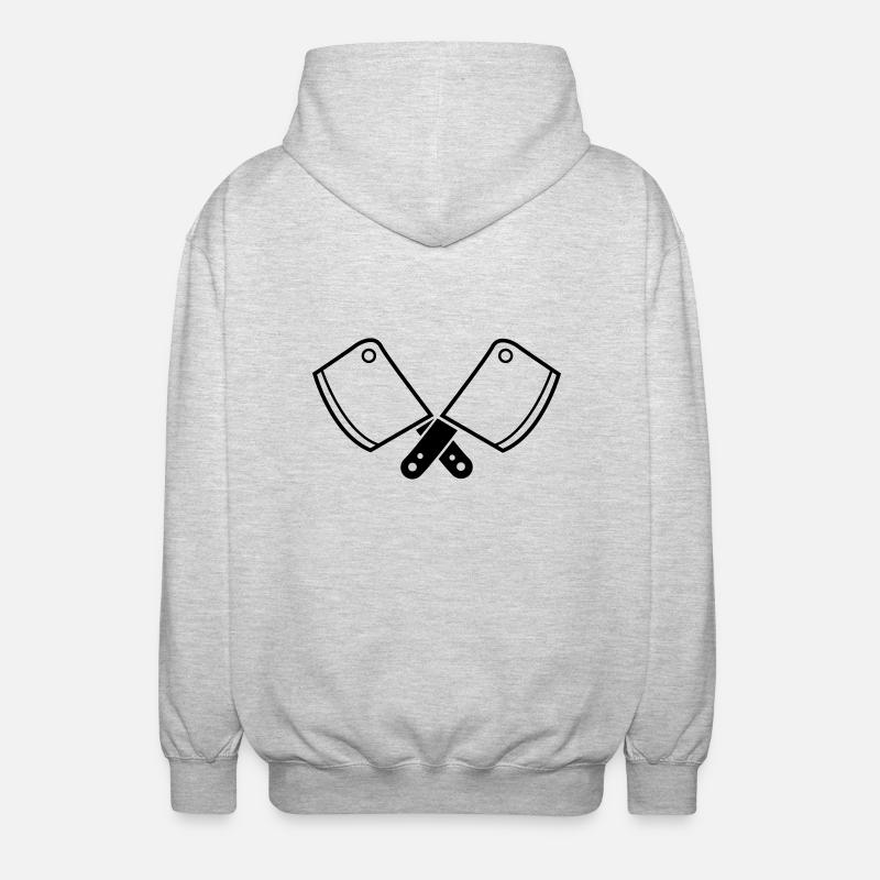 Boucher - Veste à capuche unisexe - gris clair chiné