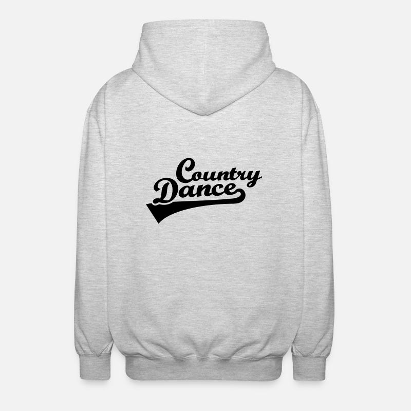 Country dance - Unisex Kapuzenjacke - Hellgrau meliert