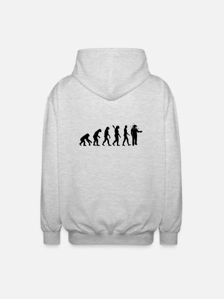 Imker - Unisex Kapuzenjacke - Hellgrau meliert