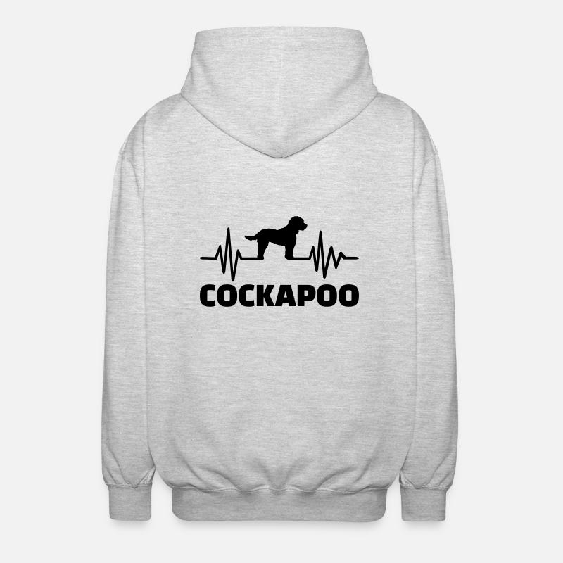 Cockapoo - Unisex Hooded Jacket - light heather grey