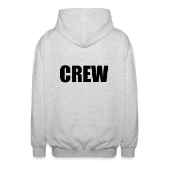 Crew - Veste à capuche unisexe - gris clair chiné - Dos - AI Model Male 185 light (185cm)
