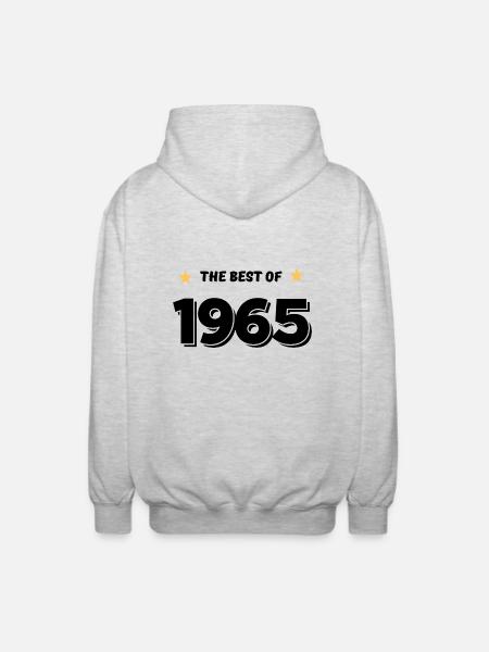 Best of 1965 - Unisex Hooded Jacket - light heather grey