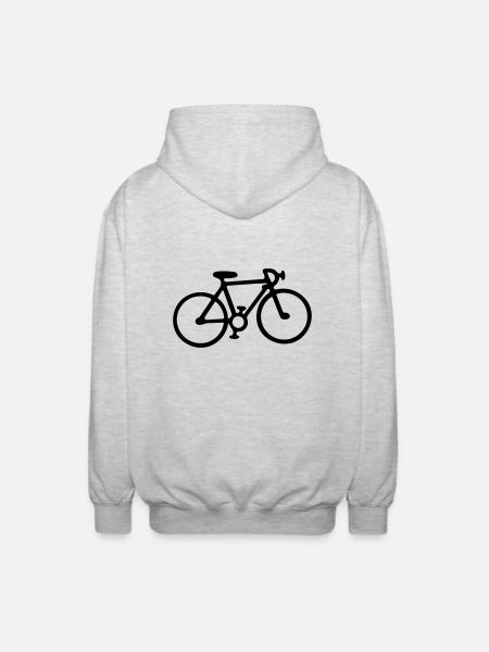 bicycle - Unisex Hooded Jacket - light heather grey
