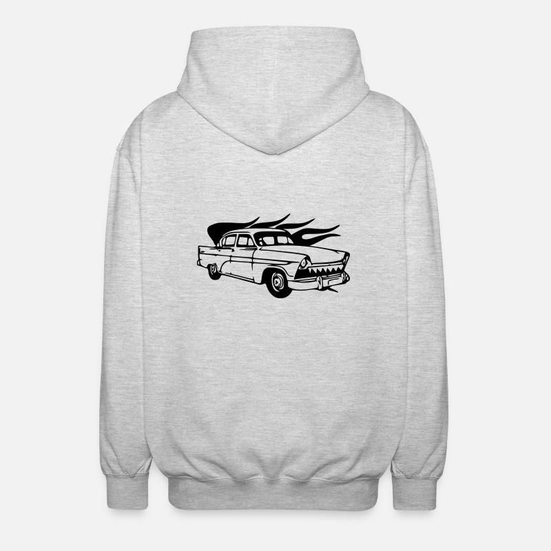 oldtimer - Unisex Kapuzenjacke - Hellgrau meliert