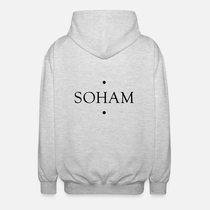 SOHAM - Unisex Kapuzenjacke - Hellgrau meliert