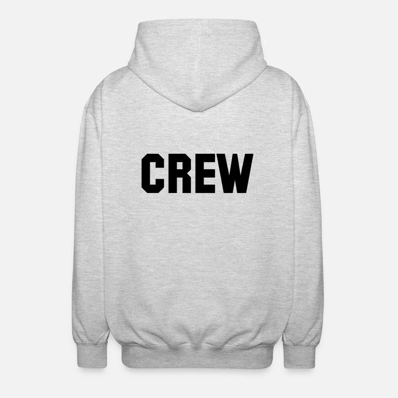 crew - Veste à capuche unisexe - gris clair chiné