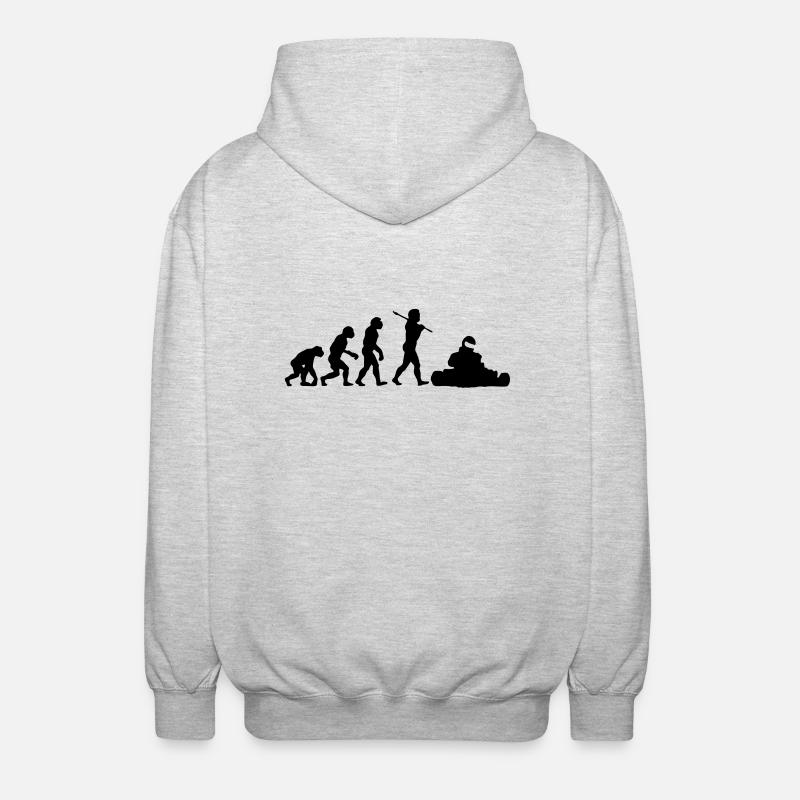 Karting Evolution - Veste à capuche unisexe - gris clair chiné