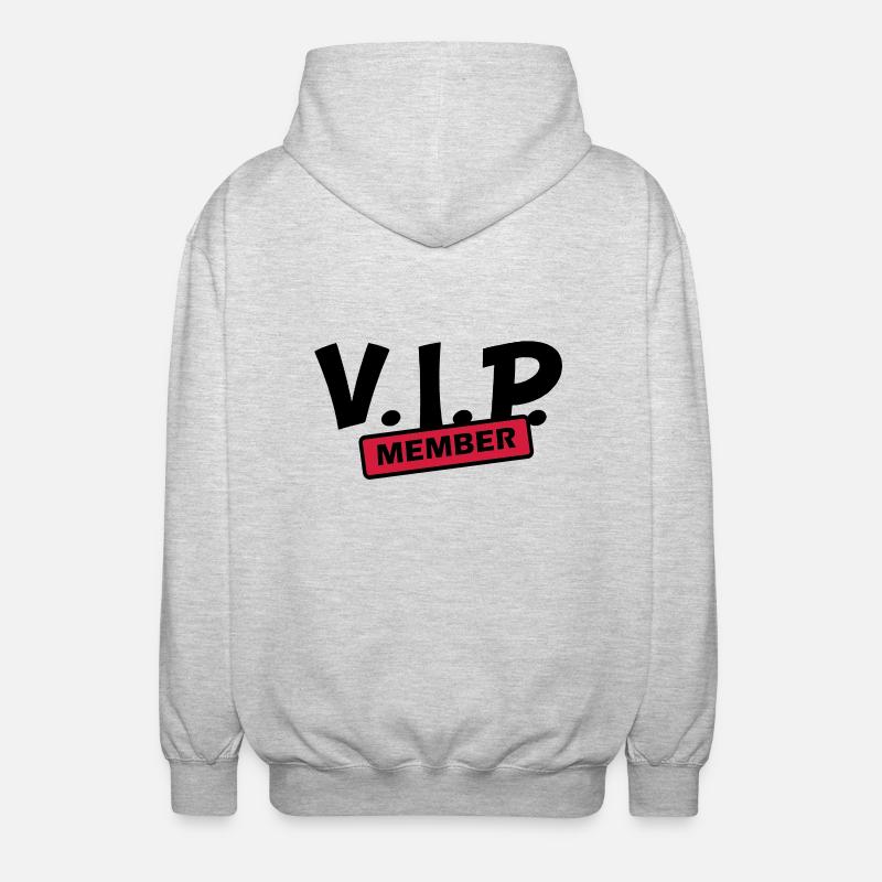membre VIP - Veste à capuche unisexe - gris clair chiné