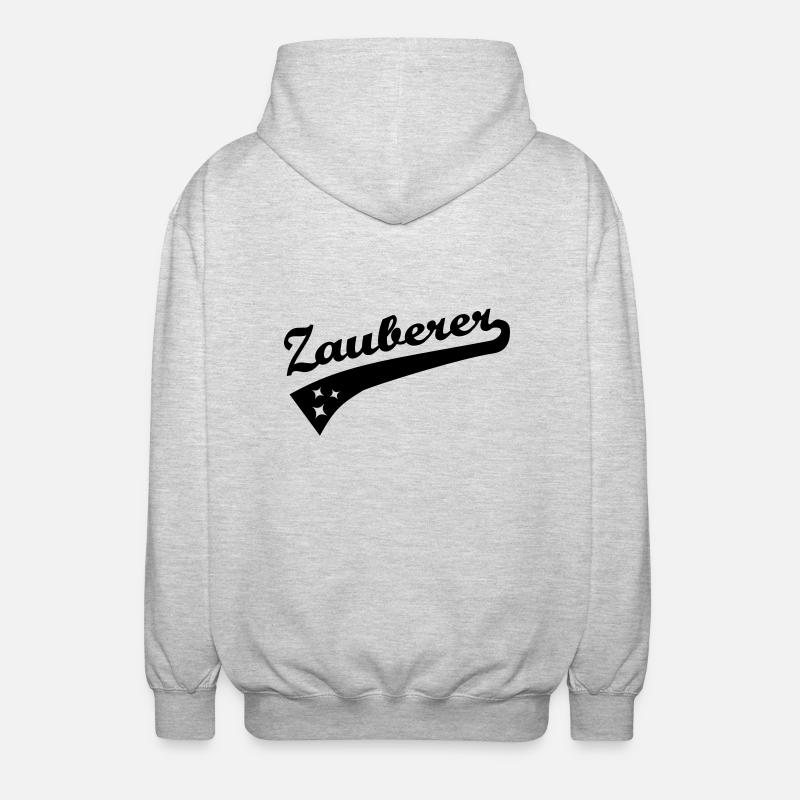 Zauberer - Unisex Kapuzenjacke - Hellgrau meliert