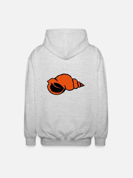 bulot coquillage 24 - Veste à capuche unisexe - gris clair chiné