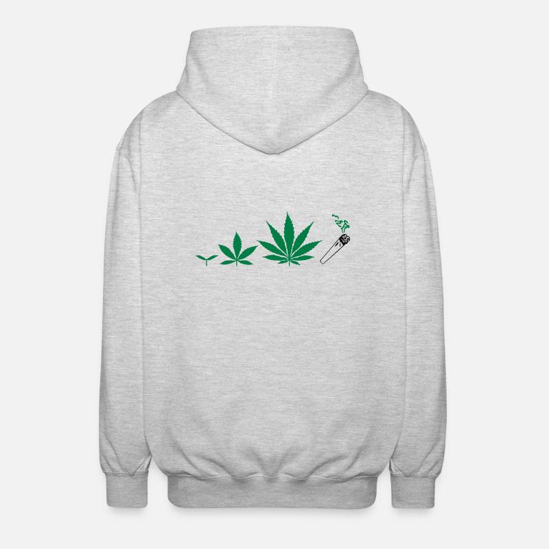 Cannabis development - Veste à capuche unisexe - gris clair chiné