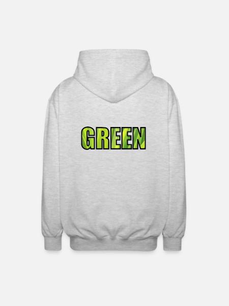 GREEN - Unisex Kapuzenjacke - Hellgrau meliert