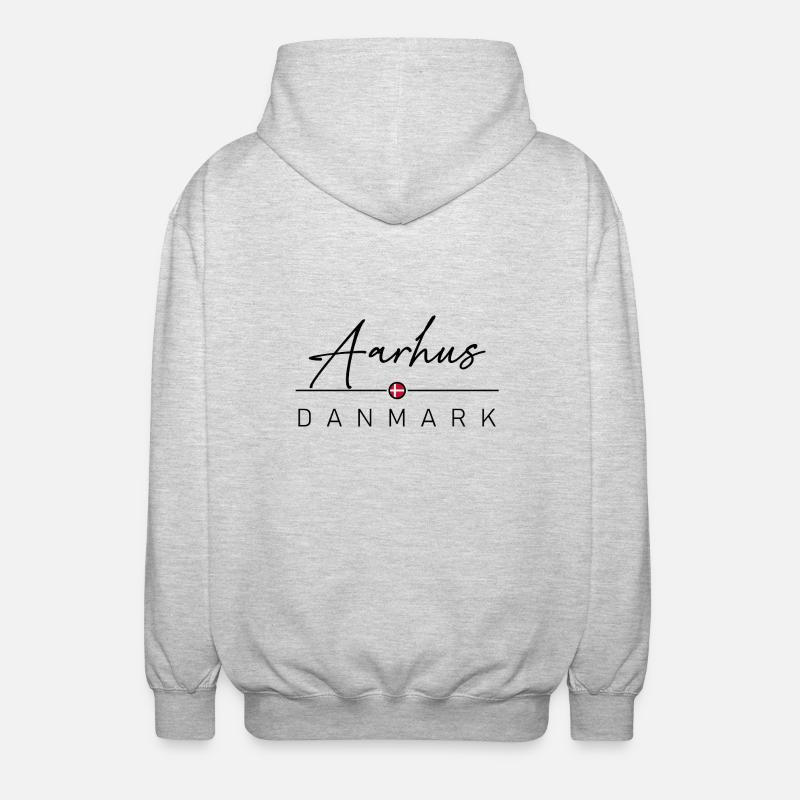 Dänemark - Aarhus - Denmark - Unisex Kapuzenjacke - Hellgrau meliert
