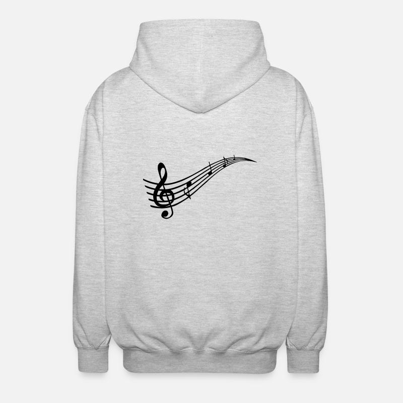 Notation - Unisex Hooded Jacket - light heather grey