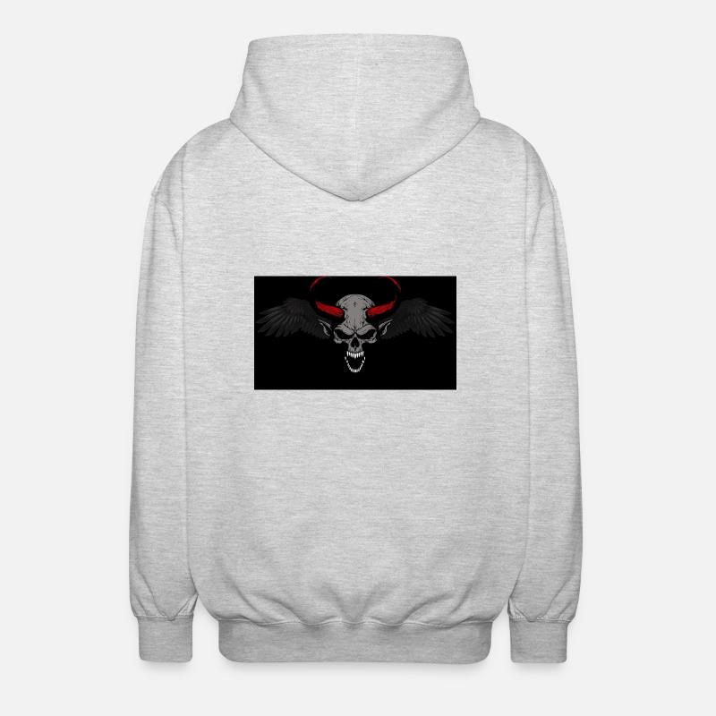 Devilswings - Unisex Kapuzenjacke - Hellgrau meliert