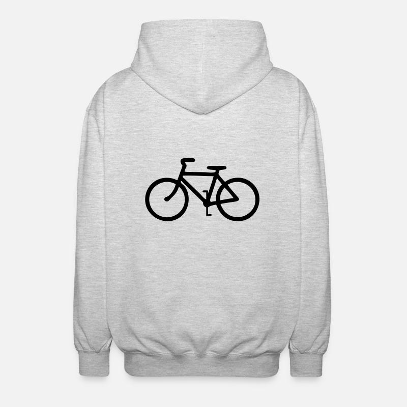 Cyclisme - Veste à capuche unisexe - gris clair chiné