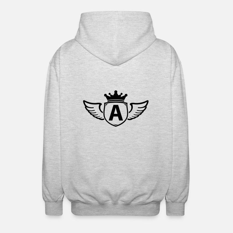 a - Unisex Hooded Jacket - light heather grey