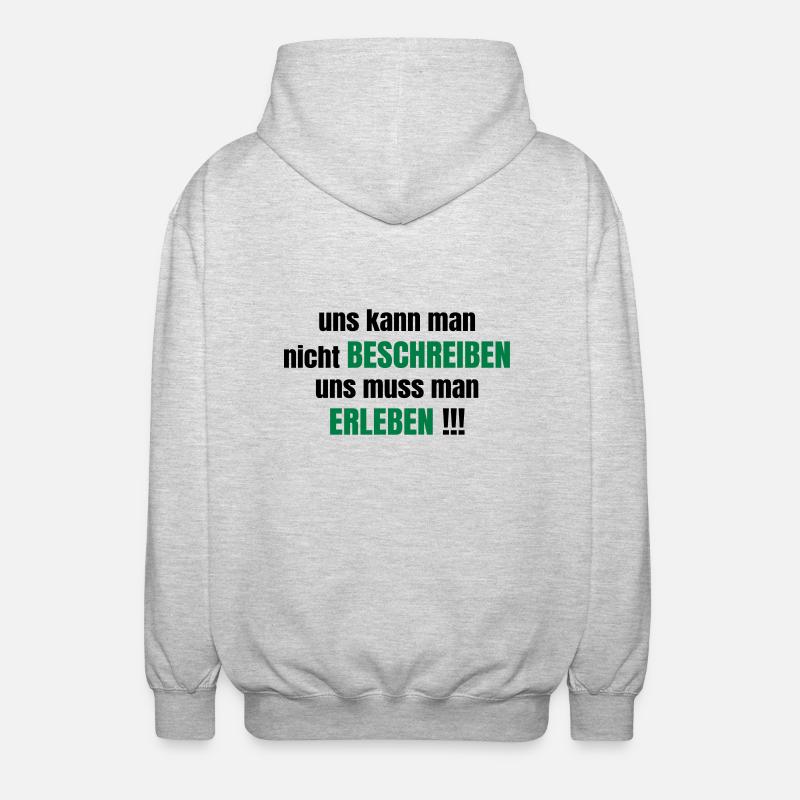Freundschaft - Unisex Kapuzenjacke - Hellgrau meliert