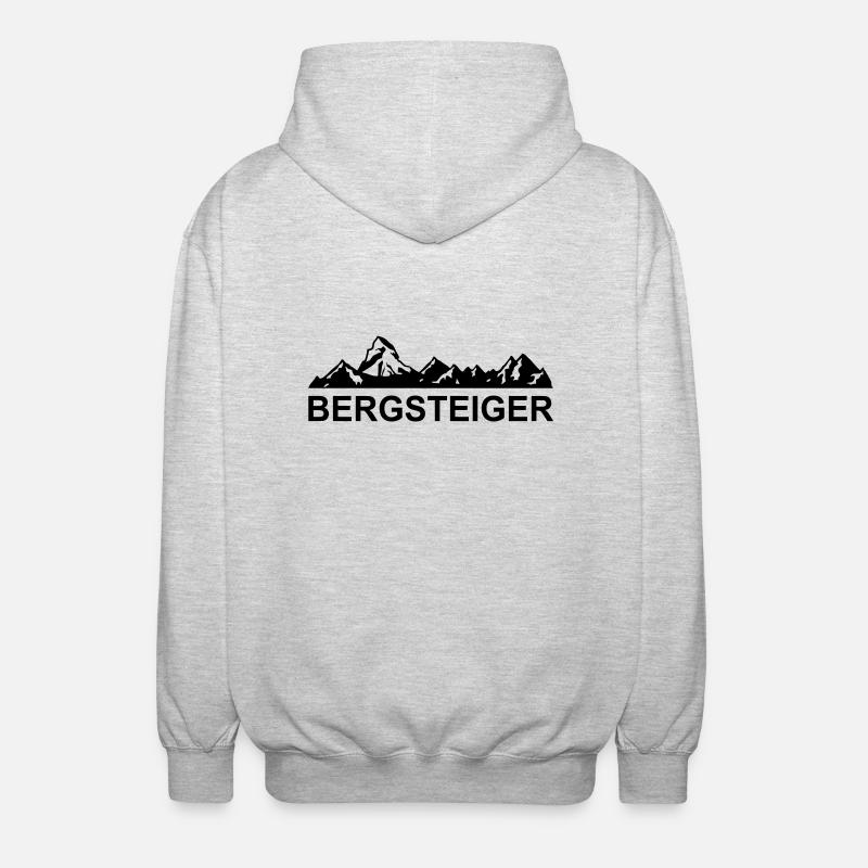 bergsteiger - Unisex Kapuzenjacke - Hellgrau meliert