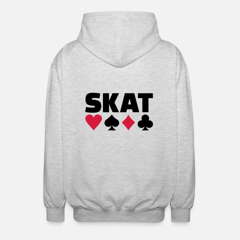 Skat - Veste à capuche unisexe - gris clair chiné