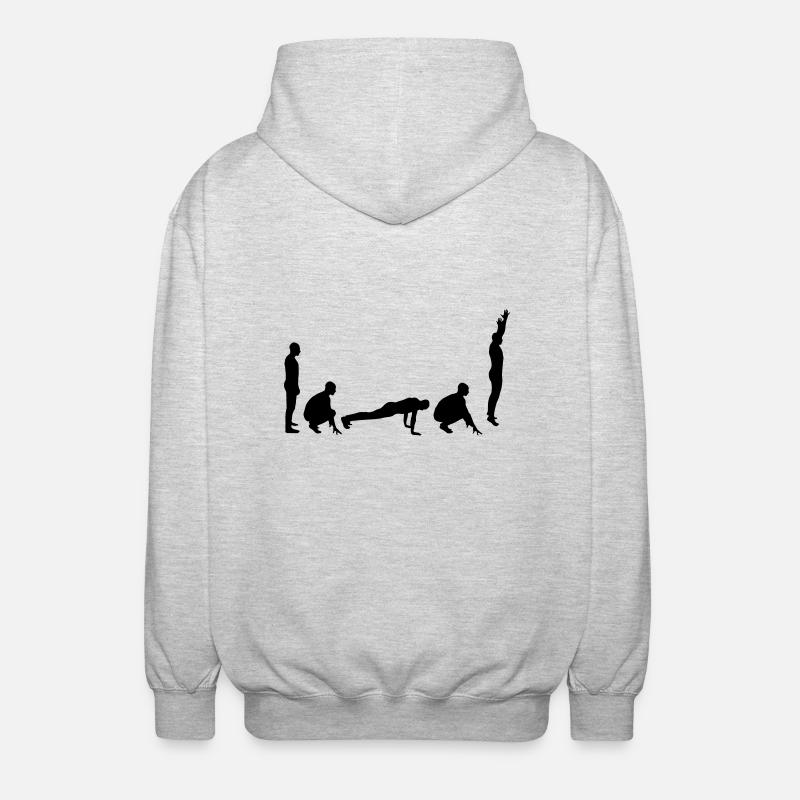 Evolution - Burpee - Unisex Hooded Jacket - light heather grey