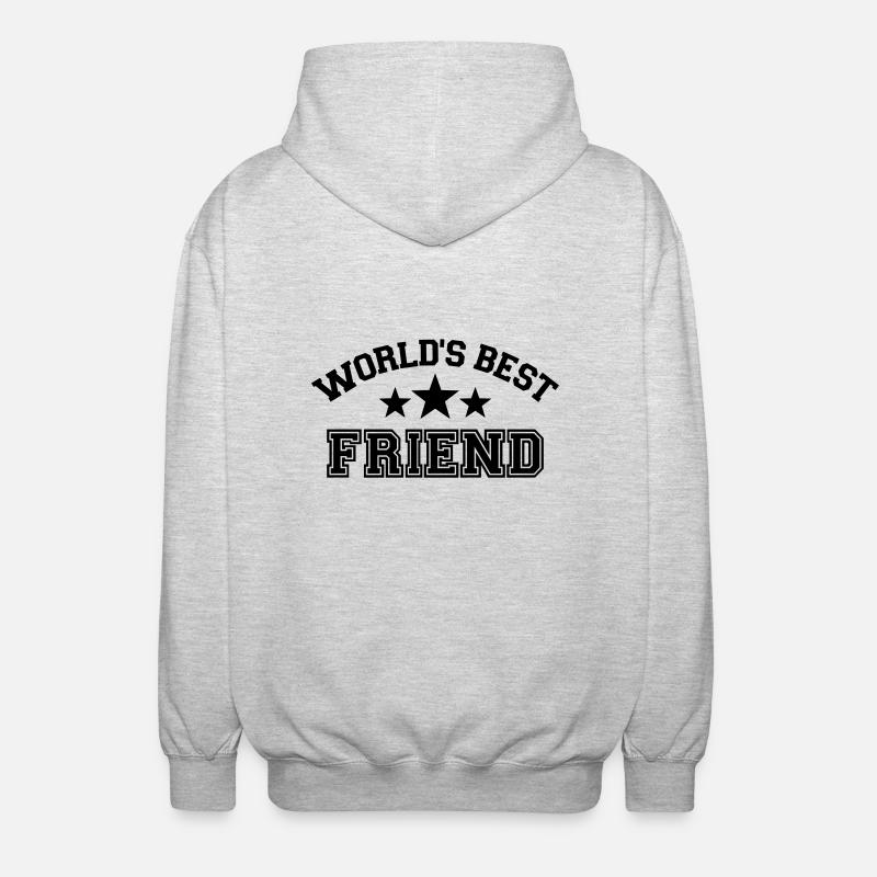 Freund - Unisex Kapuzenjacke - Hellgrau meliert