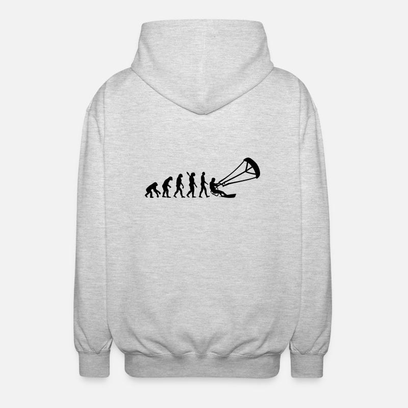 Evolution Kitesurfing - Veste à capuche unisexe - gris clair chiné
