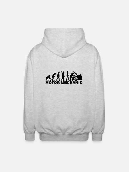 Motor mechanic - Unisex Hooded Jacket - light heather grey