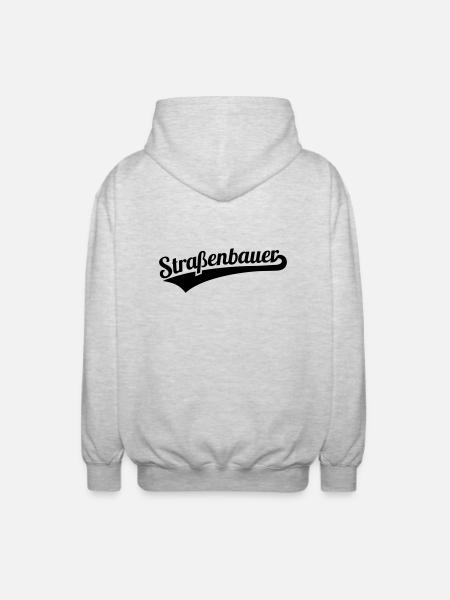 Strassenbauer - Unisex Kapuzenjacke - Hellgrau meliert