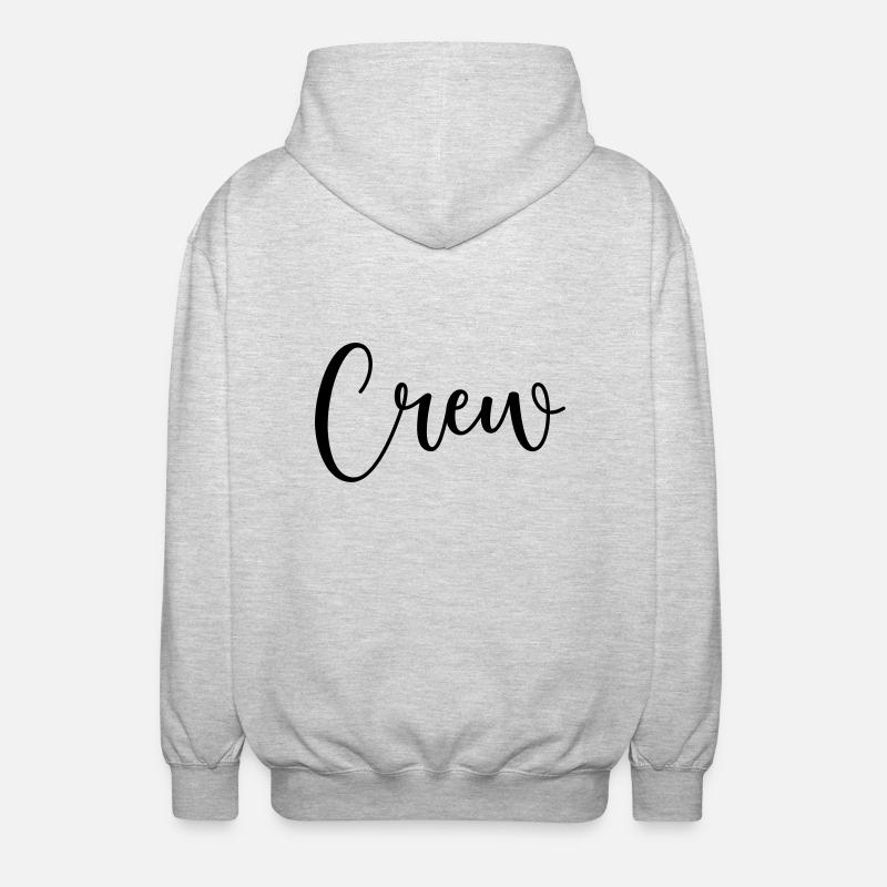 crew 1 - Unisex Kapuzenjacke - Hellgrau meliert