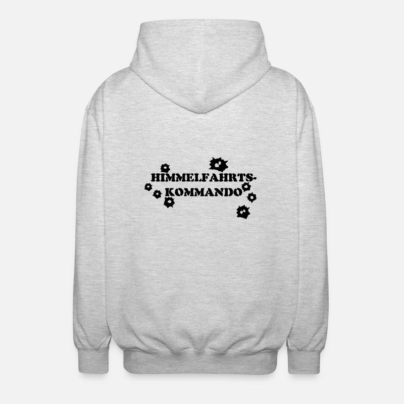 HIMMELFAHRTSKOMMANDO - Unisex Kapuzenjacke - Hellgrau meliert