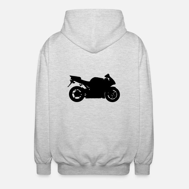 R1 - Unisex Kapuzenjacke - Hellgrau meliert