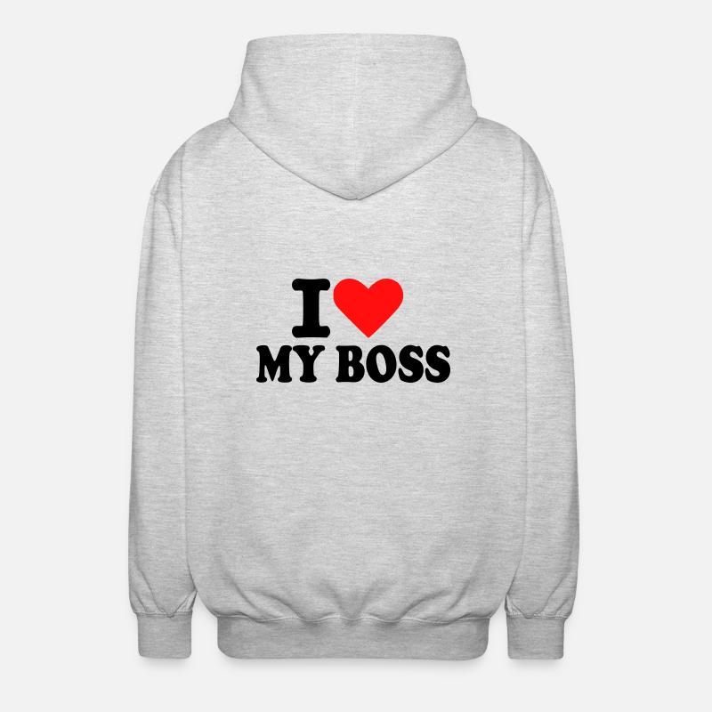 Boss - Chef - Veste à capuche unisexe - gris clair chiné