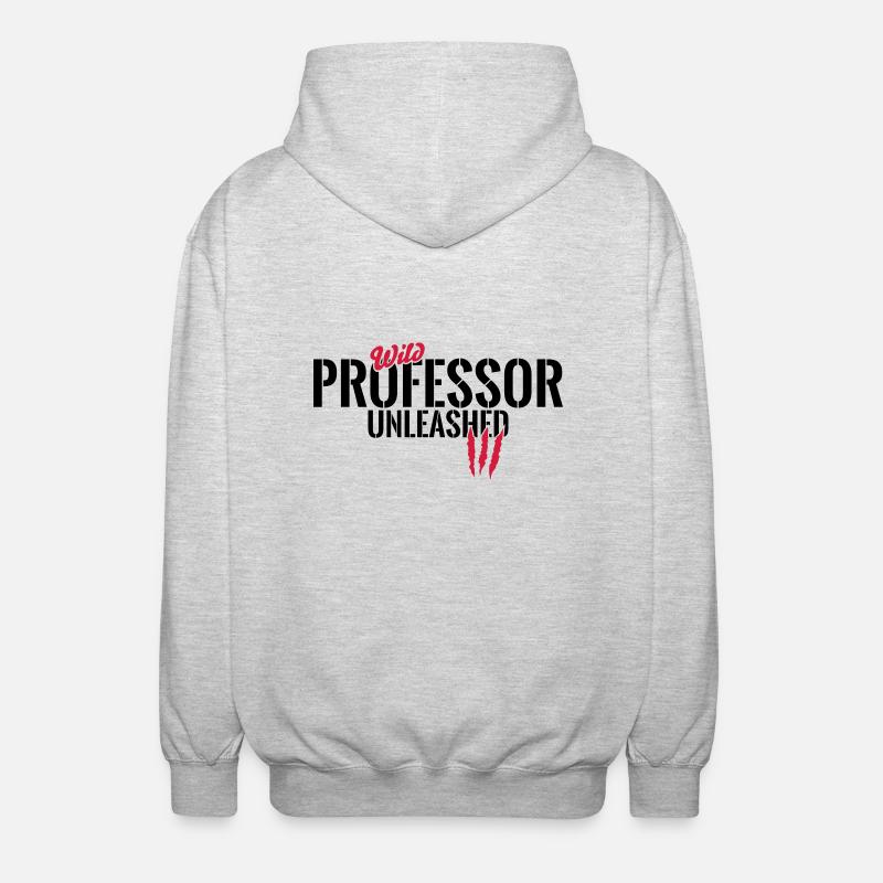 Professeur Wilder unleashed - Veste à capuche unisexe - gris clair chiné
