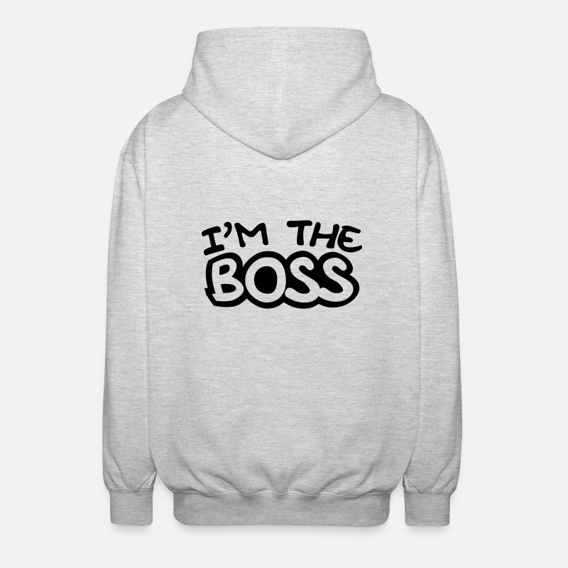 I'm The Boss Comic Style - Veste à capuche unisexe - gris clair chiné