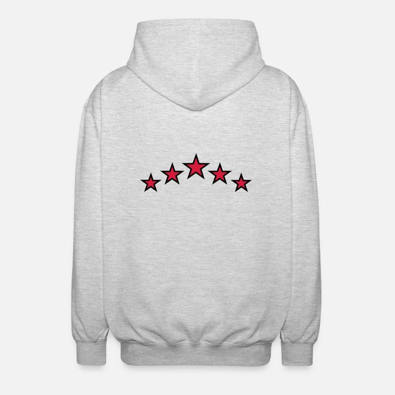 Etoiles - Veste à capuche unisexe - gris clair chiné
