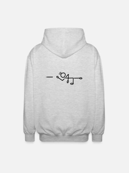 Darts dart - Arrow - Unisex Hooded Jacket - light heather grey