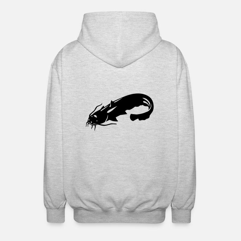 Silure - Veste à capuche unisexe - gris clair chiné