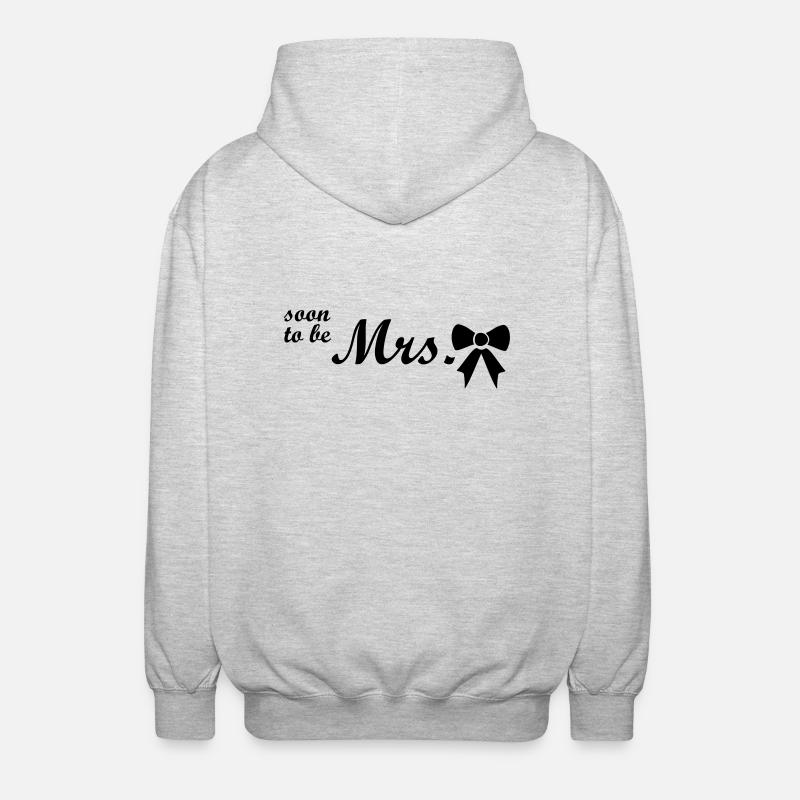 soon to be mrs - Unisex Hooded Jacket - light heather grey