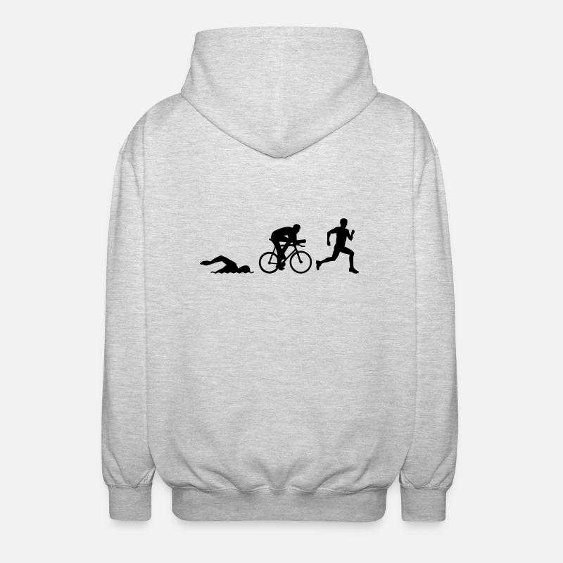 Triathlon - Unisex Hooded Jacket - light heather grey
