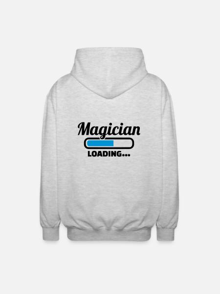 Magician - Unisex Hooded Jacket - light heather grey
