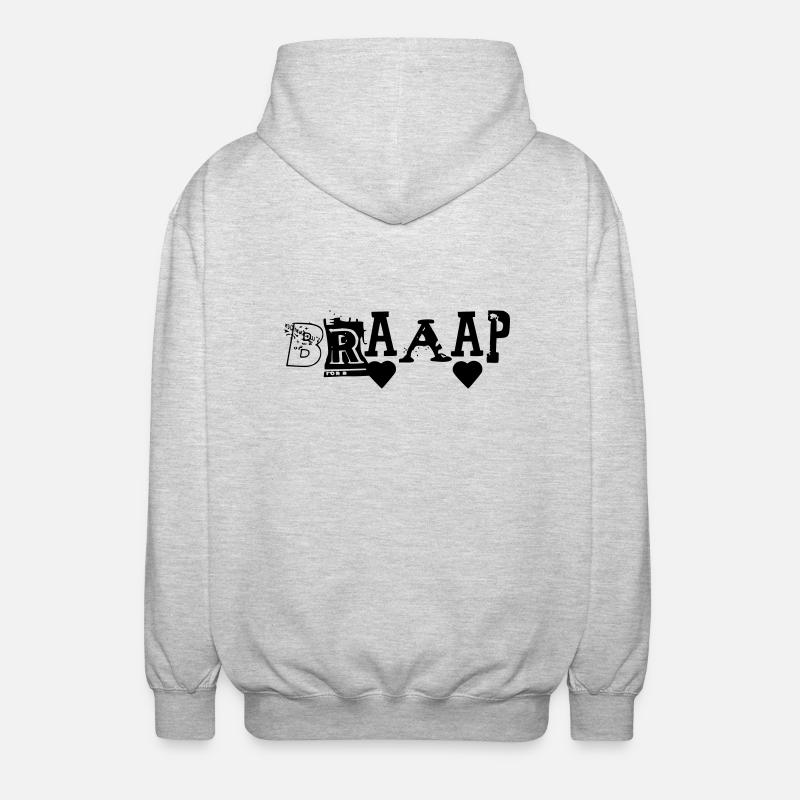BRAAAP - Unisex Kapuzenjacke - Hellgrau meliert