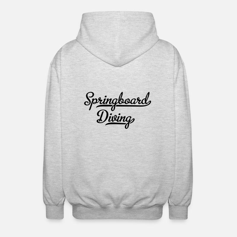 Turmspringen - Unisex Kapuzenjacke - Hellgrau meliert