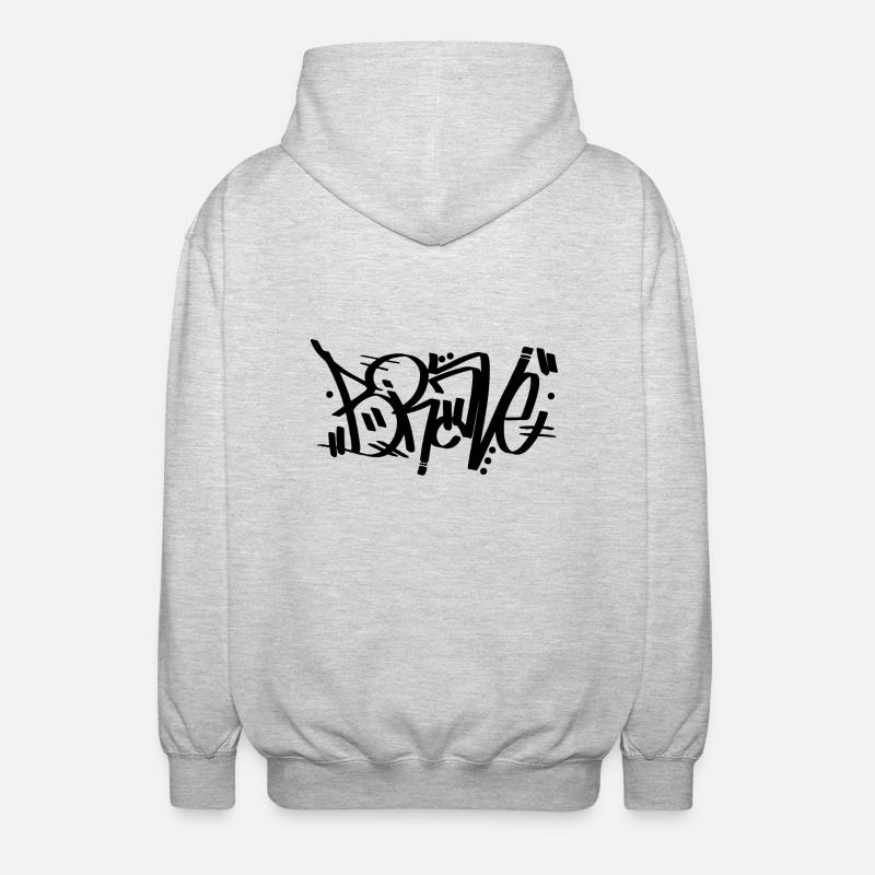 Brave - Graffiti - Veste à capuche unisexe - gris clair chiné
