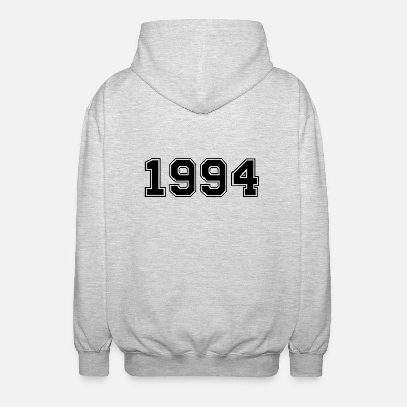 1994 - Unisex Kapuzenjacke - Hellgrau meliert