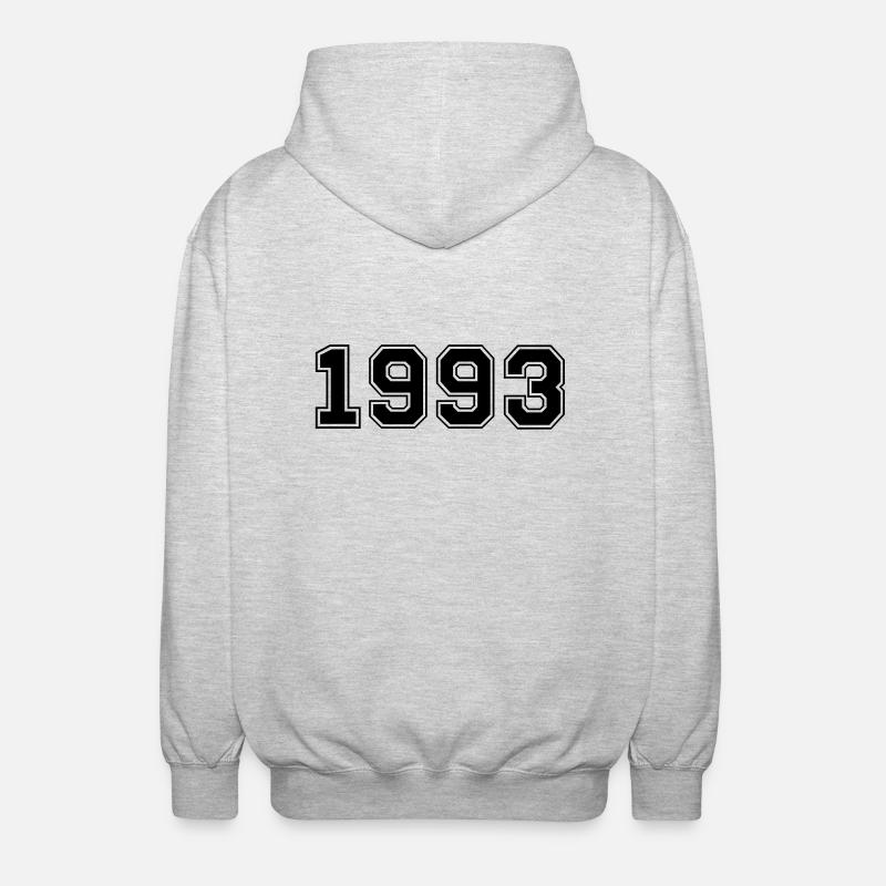 1993 - Unisex Kapuzenjacke - Hellgrau meliert